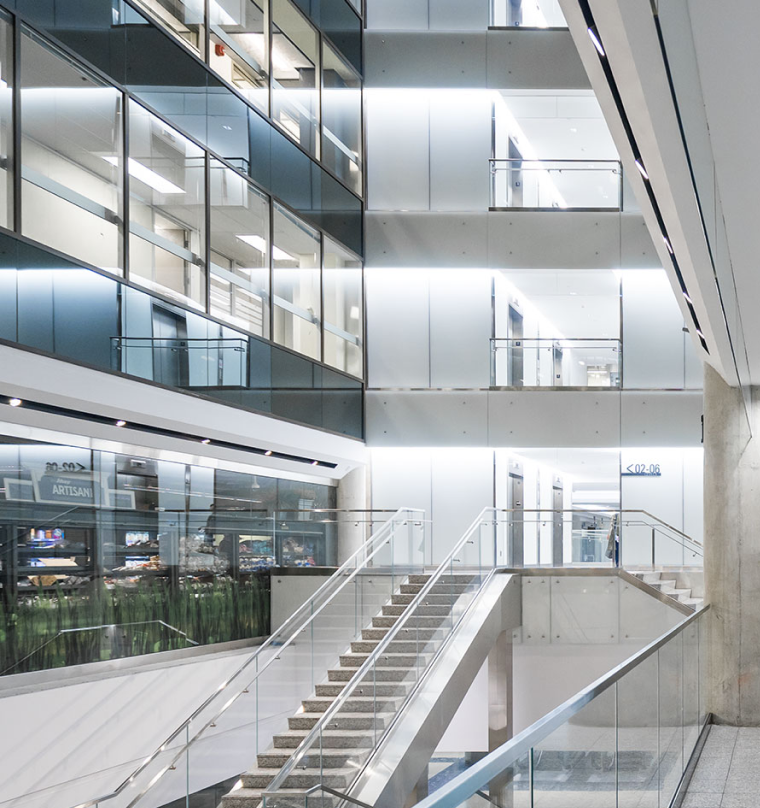 WZMH-Architects-777-Bay-Street-Ground-Floor-Lobby-View-Toronto 2
